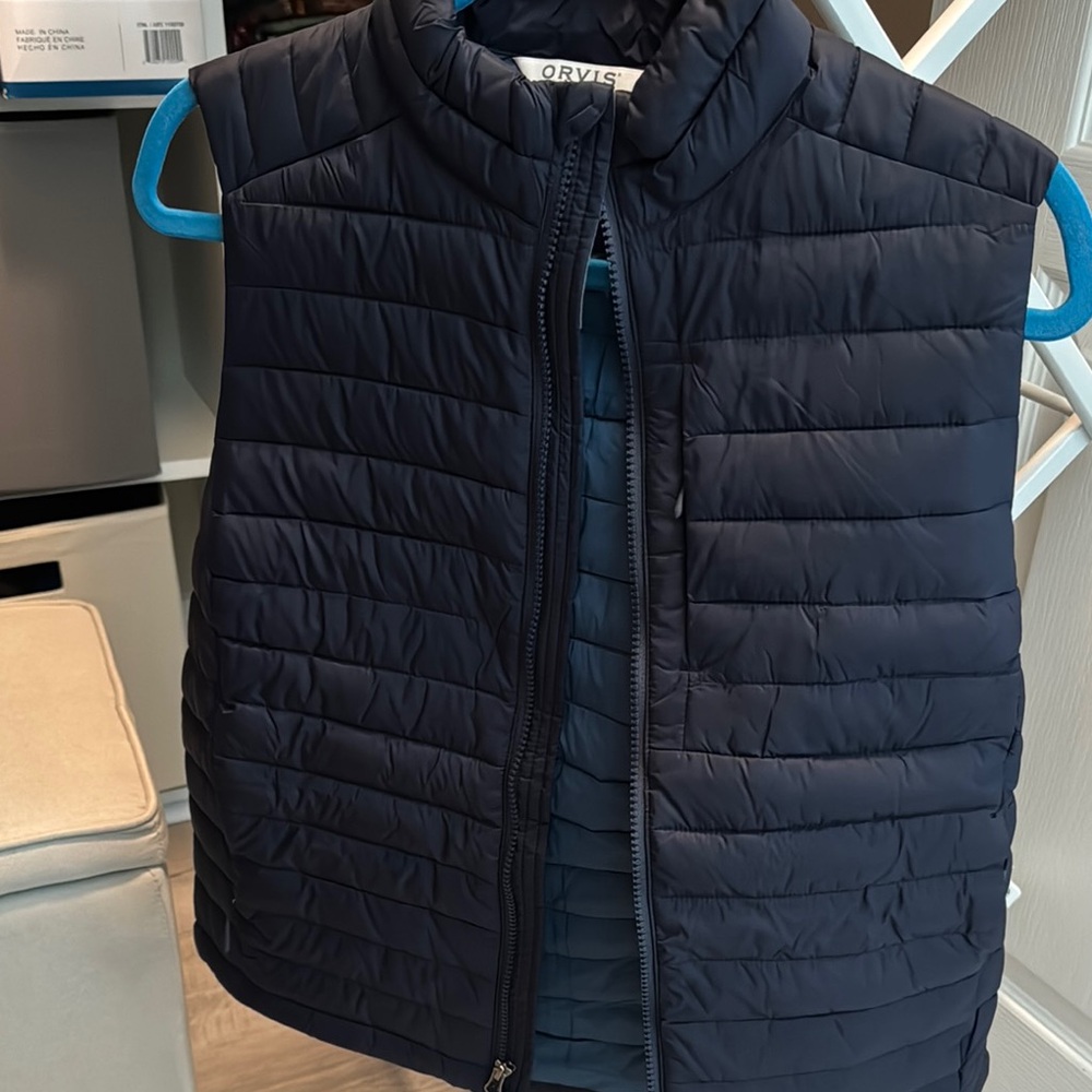 Orvis Dark Blue Quilted Vest
